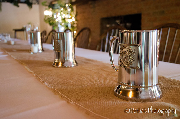 Grooms side of the head table.